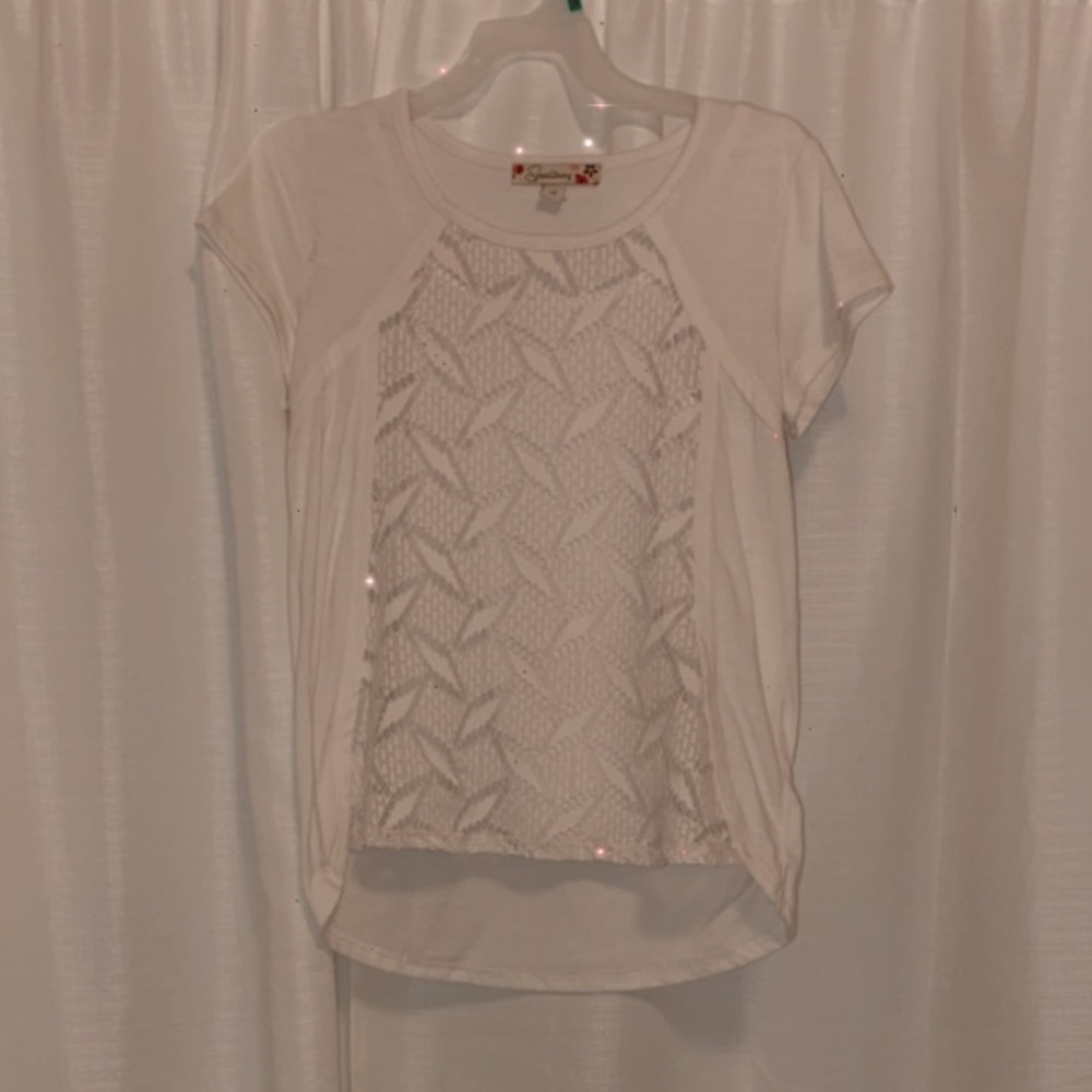 Girls white blouse T-shirt